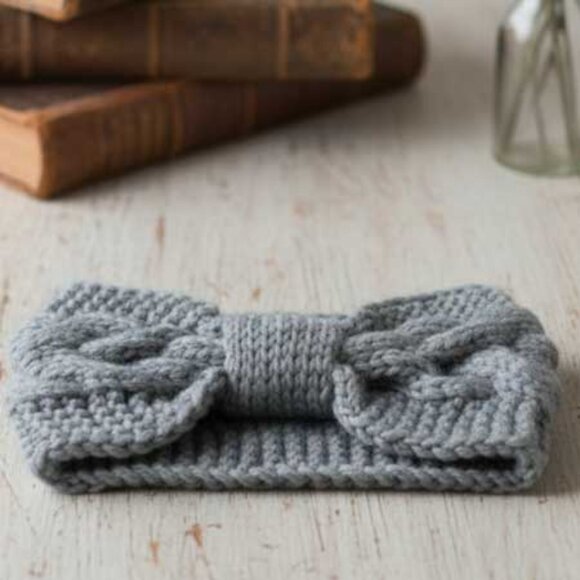 2/$21 Bluish Grey Ladies Knot Winter Headband - Brand New - Picture 4 of 7